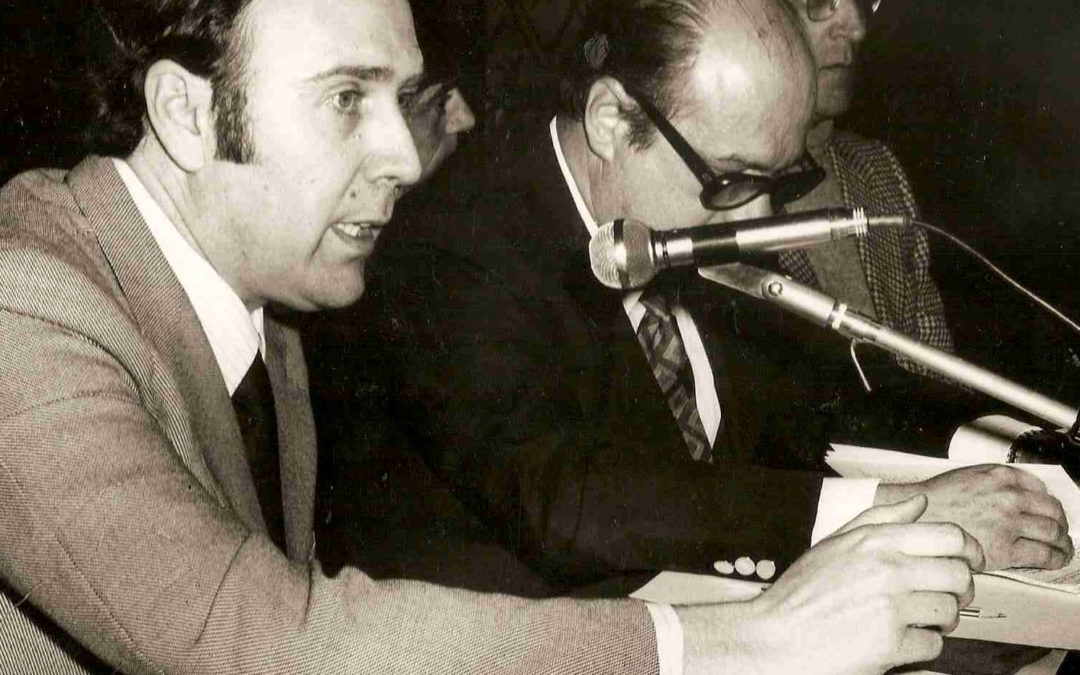 Con Giorgio Luti e Gino Gerola al Gabinetto Vieusseux