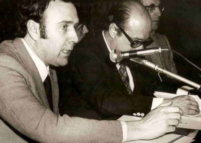 Con Giorgio Luti e Gino Gerola al Gabinetto Vieusseux