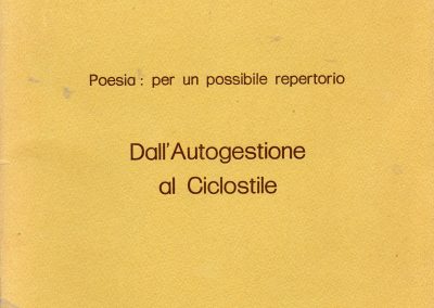 Dall’autogestione al ciclostile. Edizioni Impegno ‘70