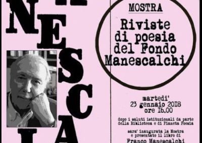 Riviste di poesia del fondo Manescalchi